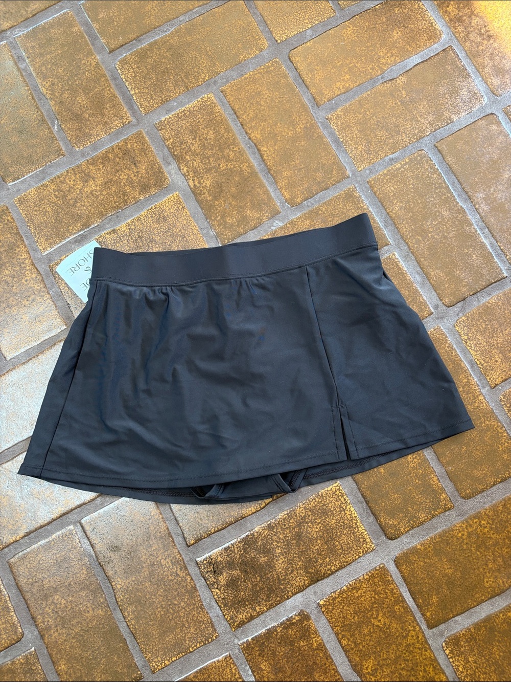 NWT Shade & Shore Black High-Rise Swim Skirt